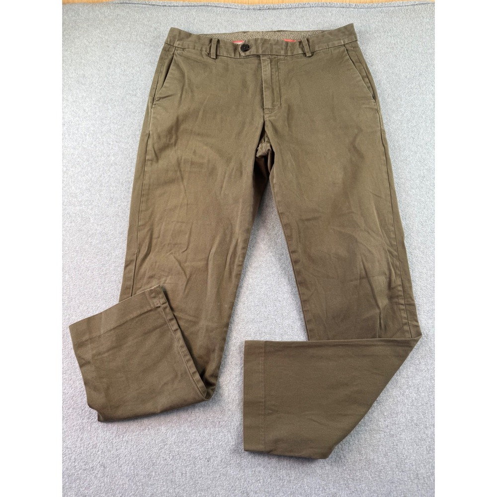 Bonobos Mens Slim Fit Chinos Olive Brown Stretch Pants BPT05342S 33x32